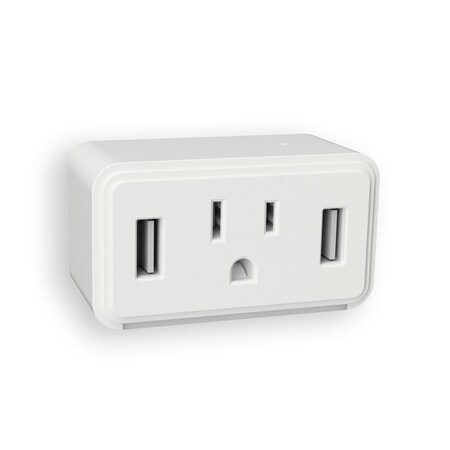 Amertac OUTLET & USB CHARGR 120V NL-CUBE-W